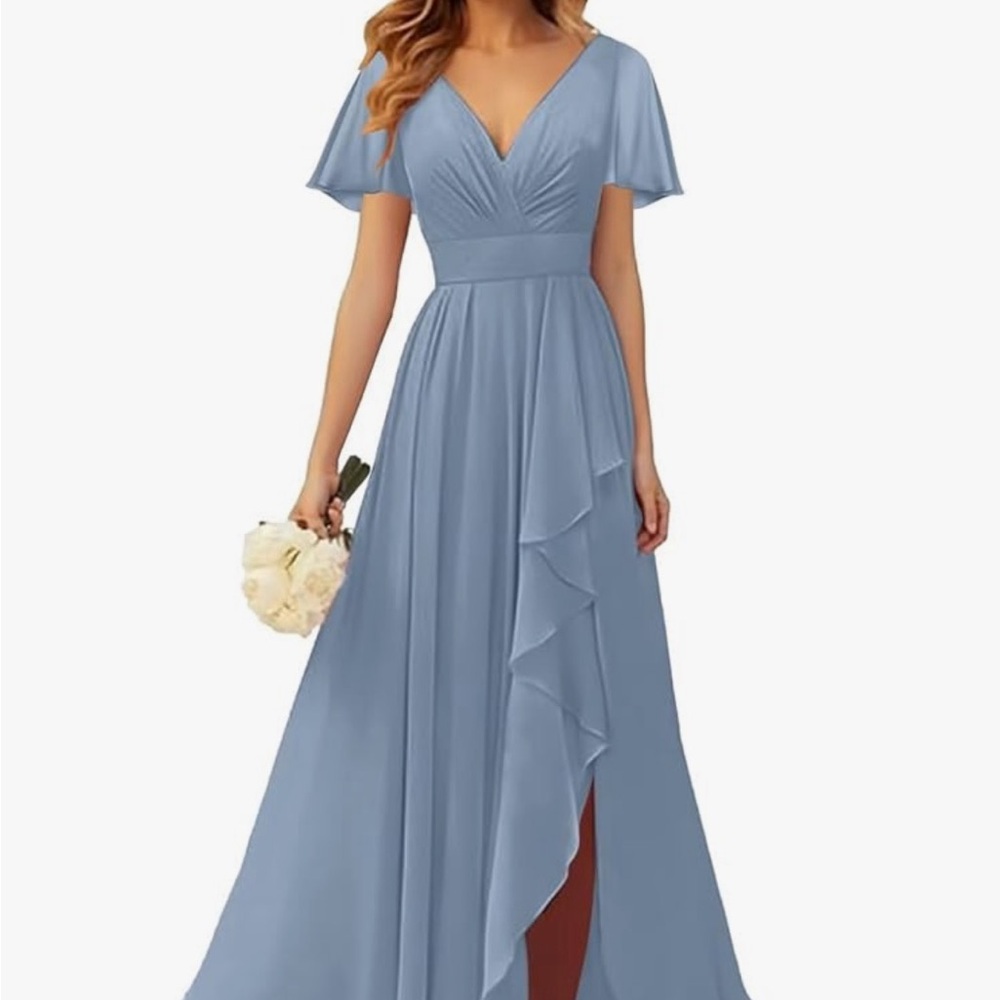 Elegant Blue Evening Gown